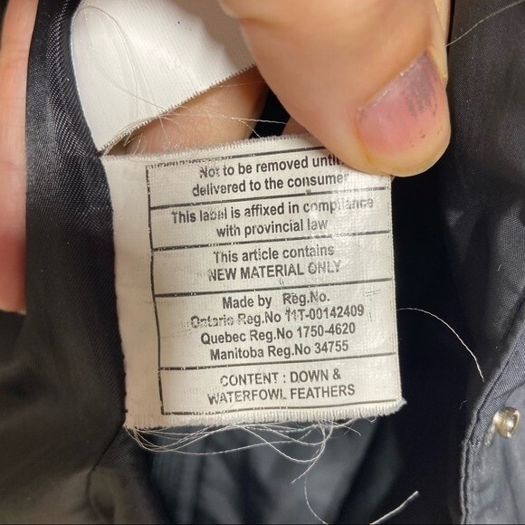 Tahari Hooded Waterfoul Feather Down Puffer Black Jacket S - Picture 6 of 14